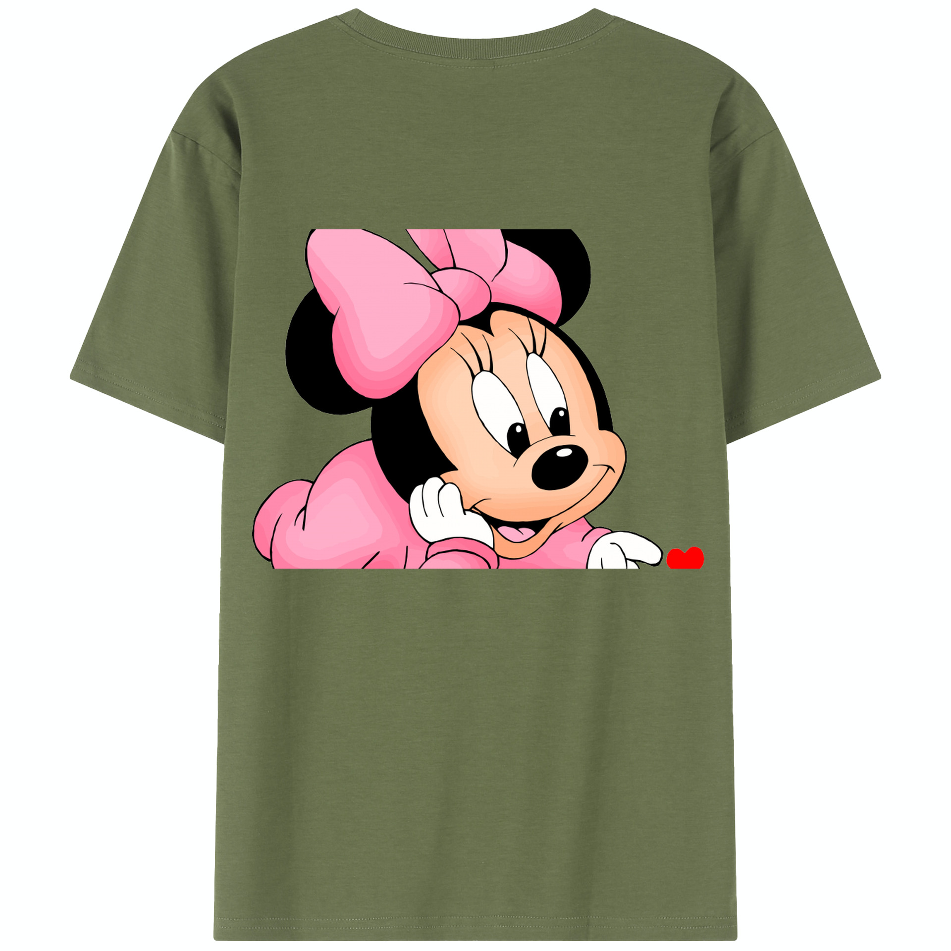 （画像用） ミッキーマウス Mickey Mouse 綿100％半袖Tシャツ（背面プリント）
